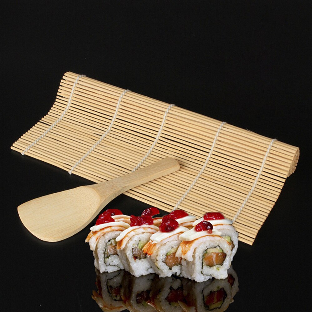 Bamboo Sushi Roller with Wooden Spoon 