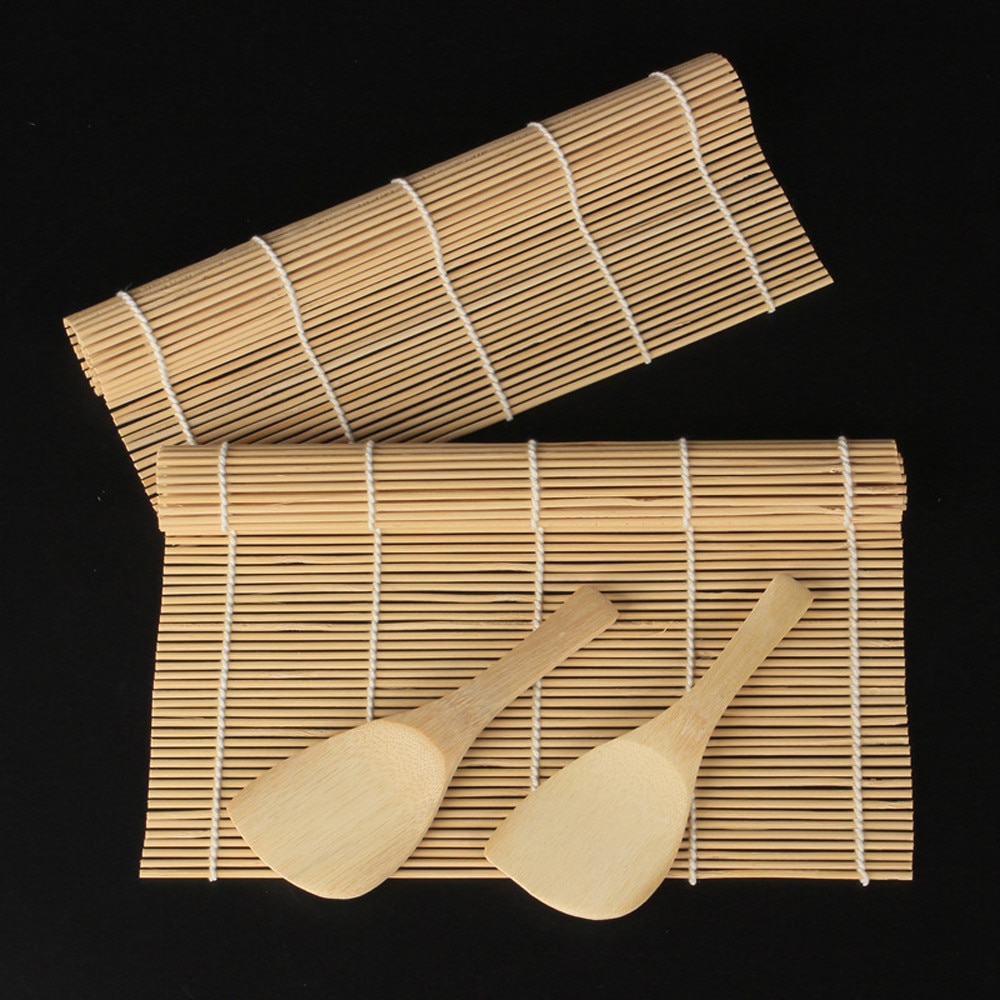 Bamboo Sushi Roller with Wooden Spoon 