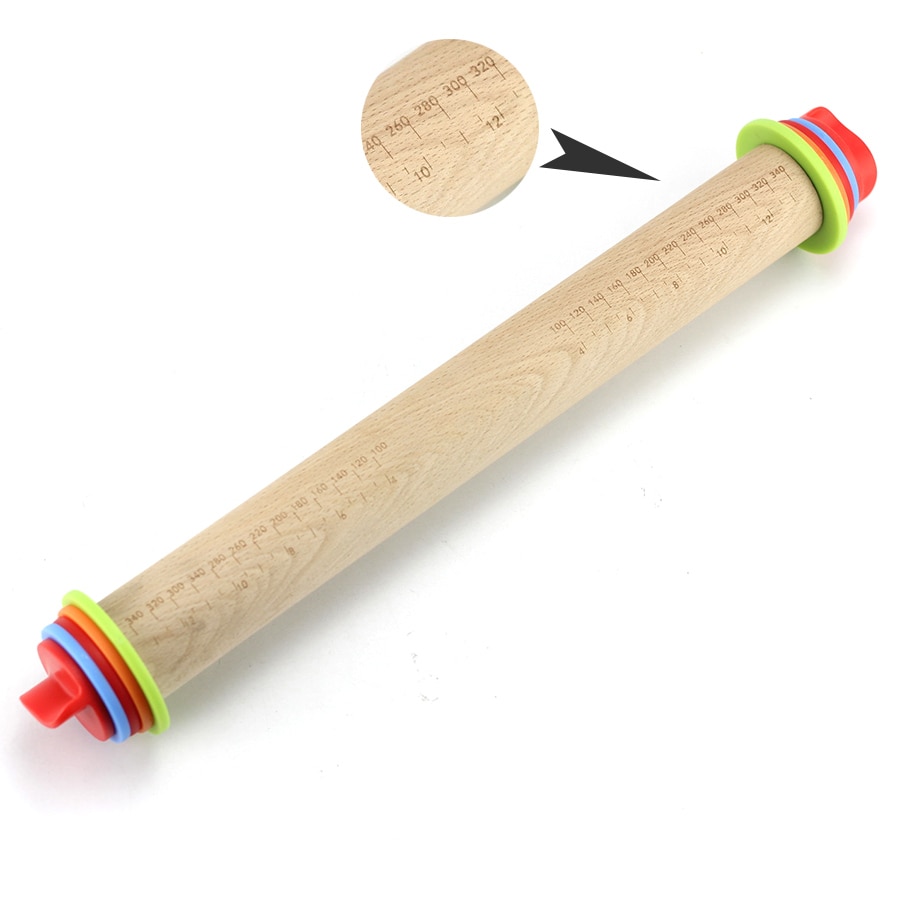 Adjustable Rolling Pin Wooden Tool