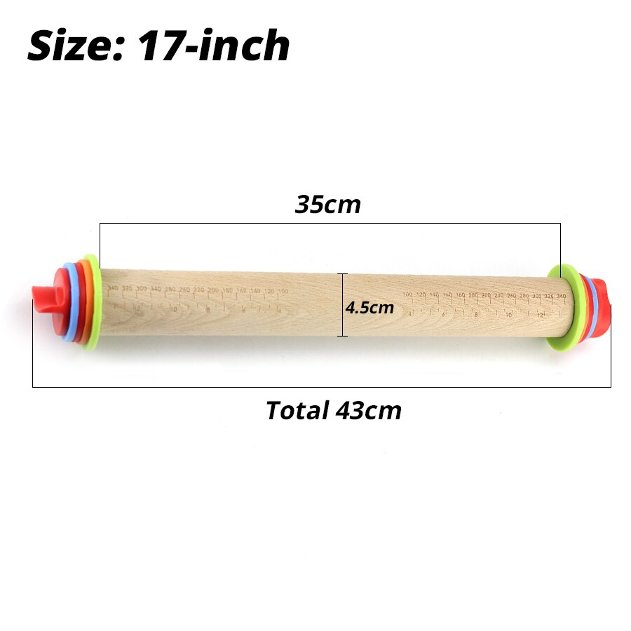 Adjustable Rolling Pin Wooden Tool