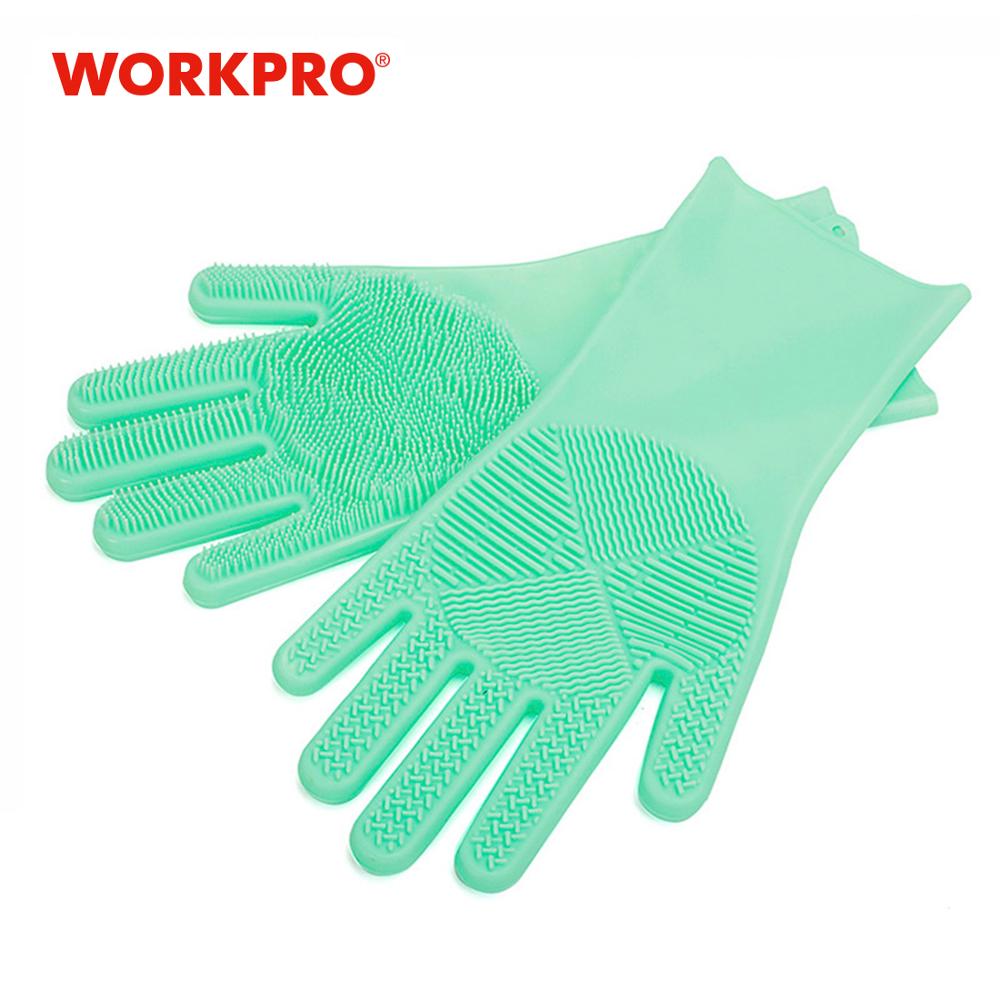 Silicone Scrubbing Gloves Reusable Scrubber 