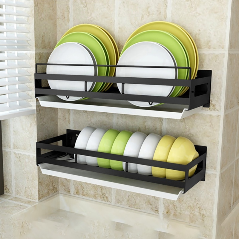 Wall Mounted Plate Rack Storage