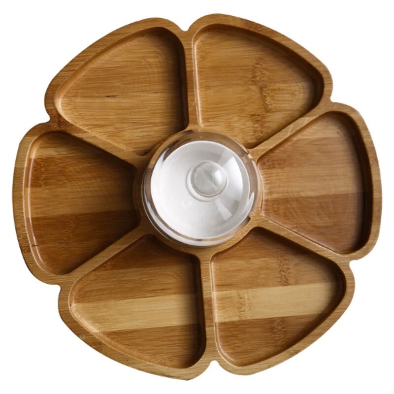 Nuts Plate Flower-Shaped Serving Tray