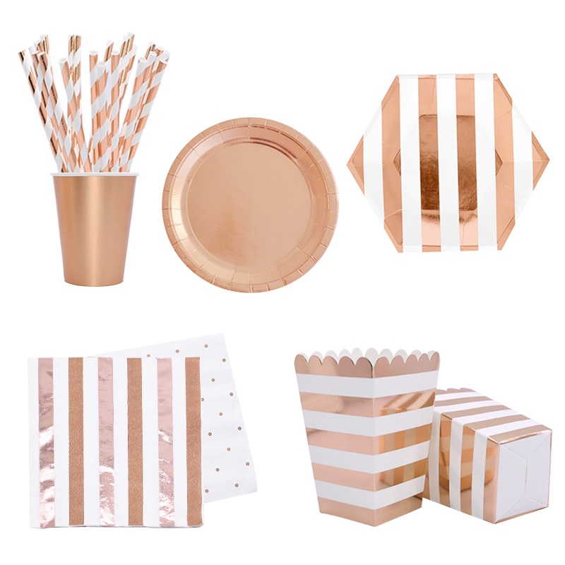 Disposable Tablewares Metallic Design