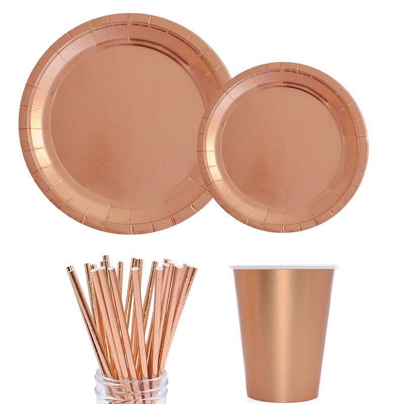 Disposable Tablewares Metallic Design