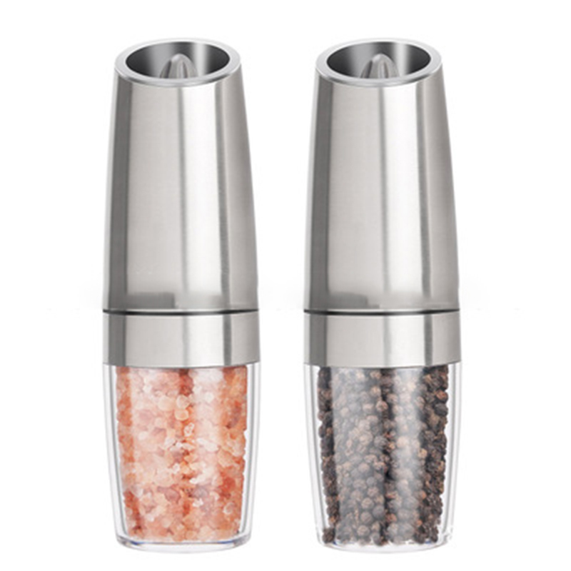 Electric Pepper Mill with LED Light (2 pcs)