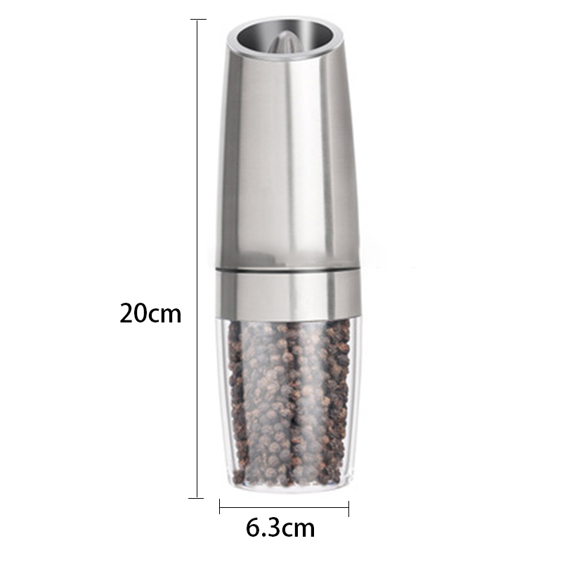 Electric Pepper Mill with LED Light (2 pcs)