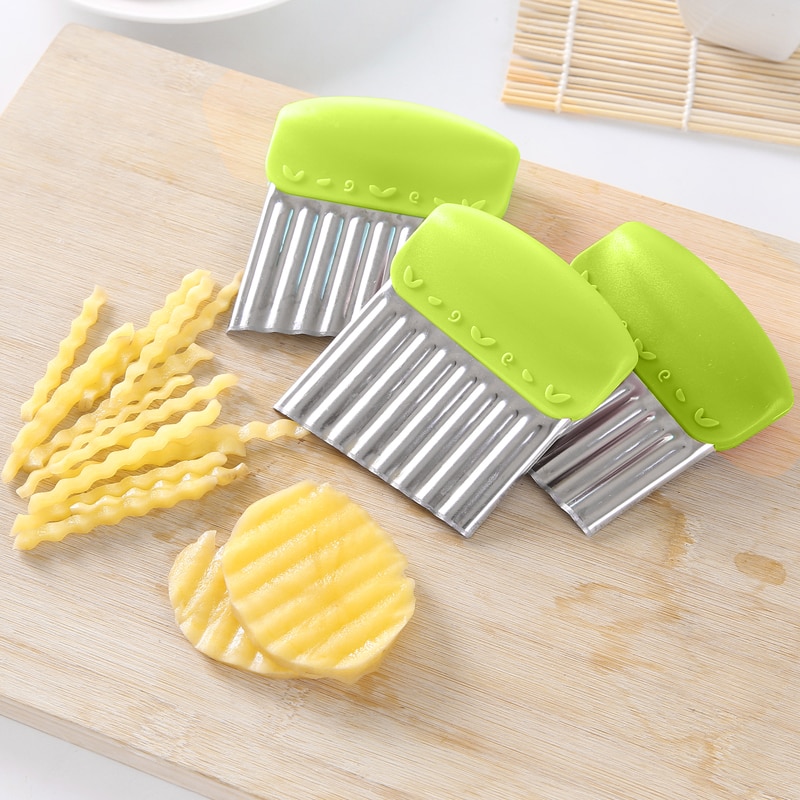 Crinkle Cutter Stainless Potato Slicer