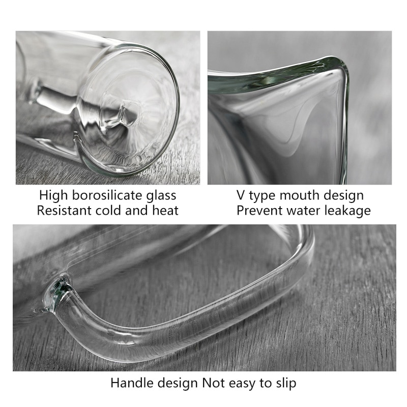 Transparent Glass Pitcher with Lid