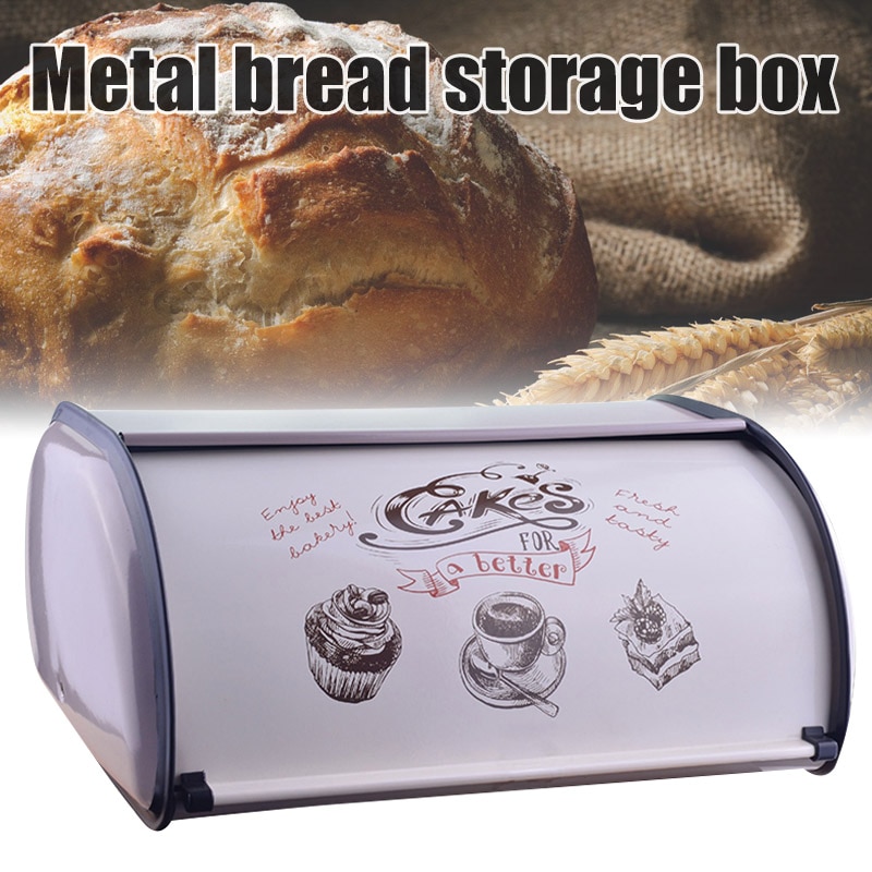 Bread Storage Container Metal Box
