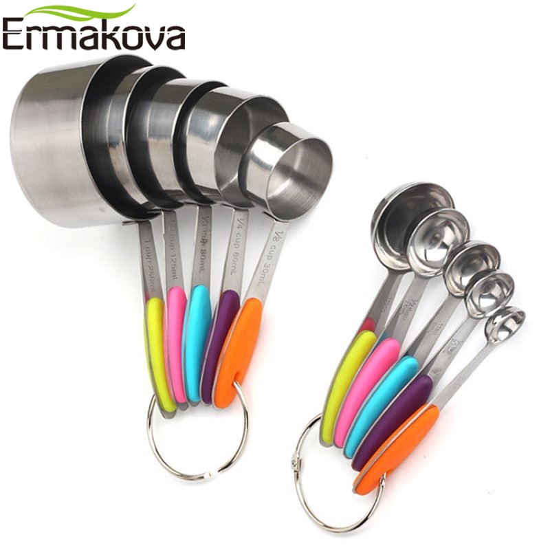 Metal Measuring Cups and Spoons Set