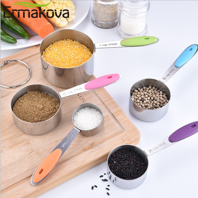 Metal Measuring Cups and Spoons Set