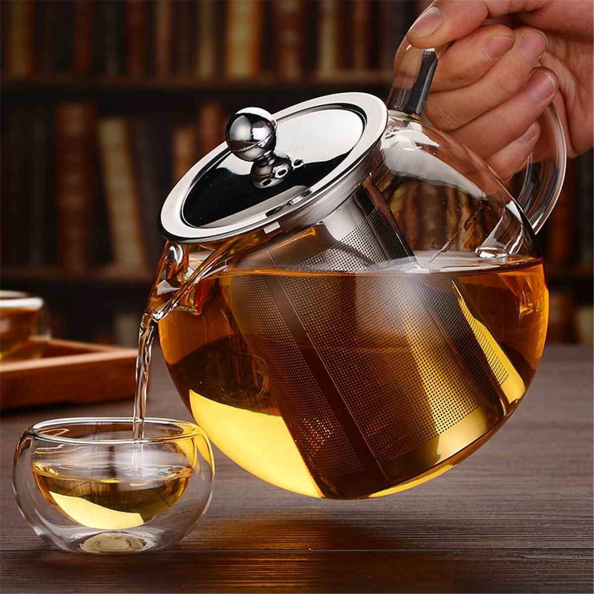 Tea Kettle with Infuser Glass Pot