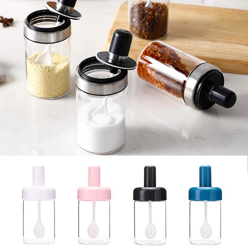 Spice Storage Container with Spoon