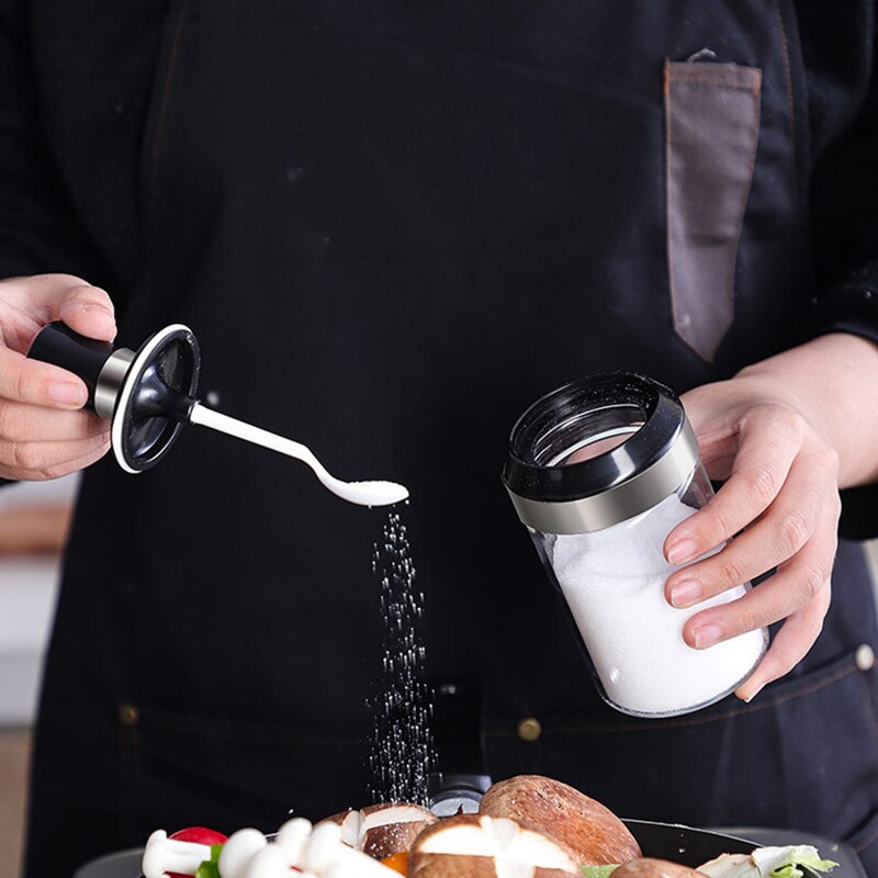 Spice Storage Container with Spoon