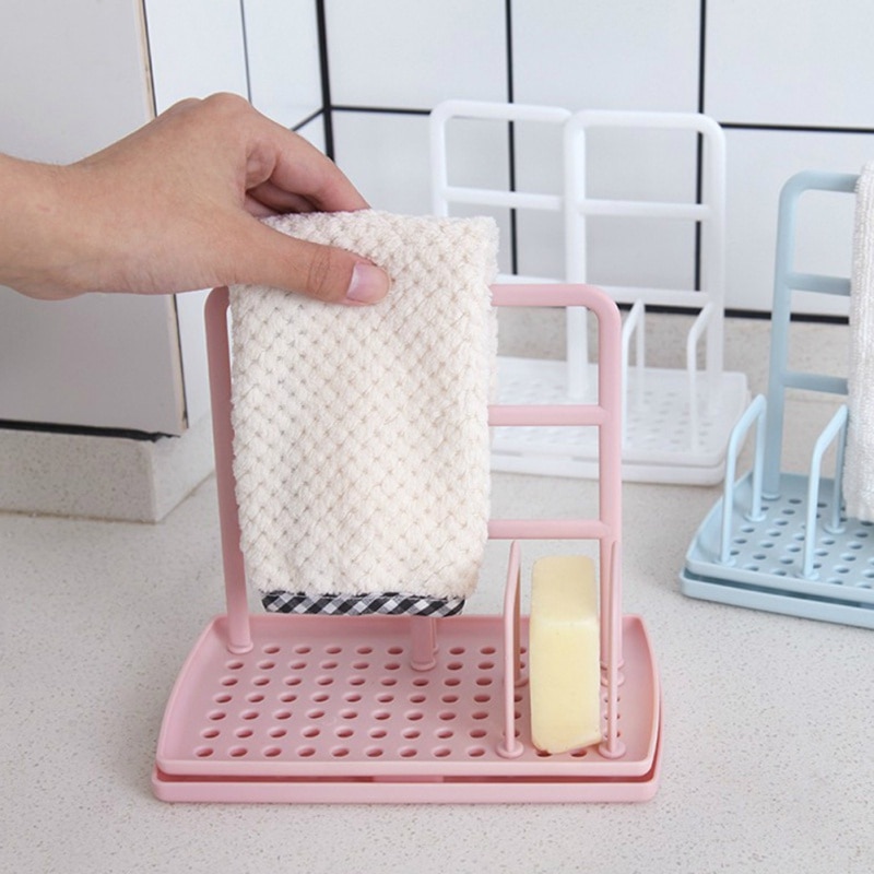 Kitchen Sponge Holder Rag Rack