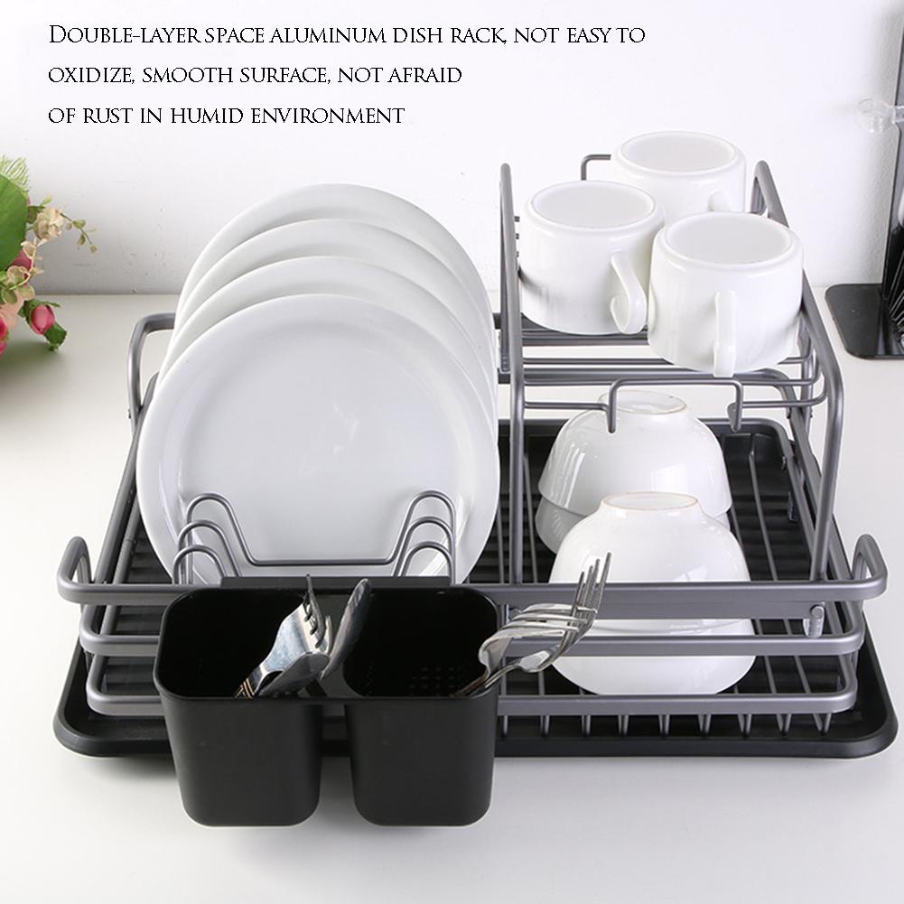 Dish Rack with Tray Kitchen Organizer