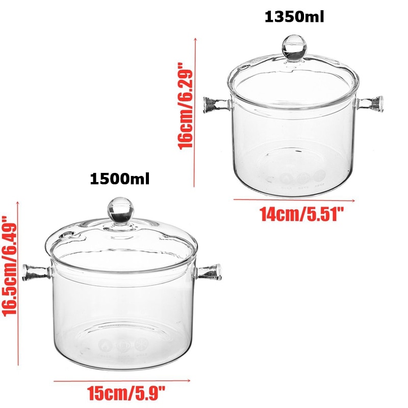 Glass Cooking Pot Cookware