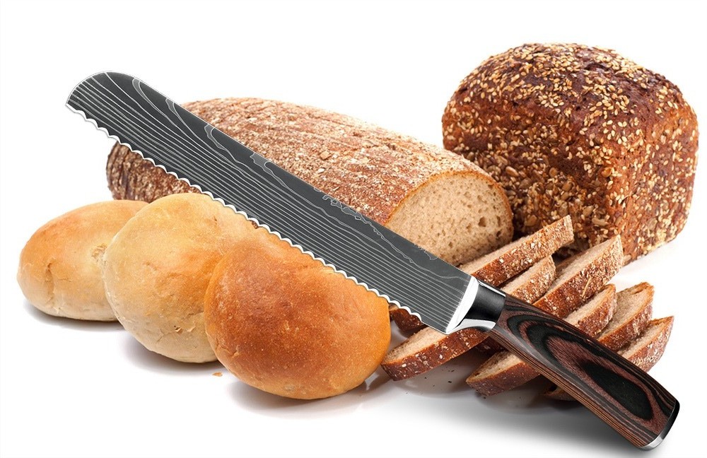 Bread Knife Stainless Serrated Blade