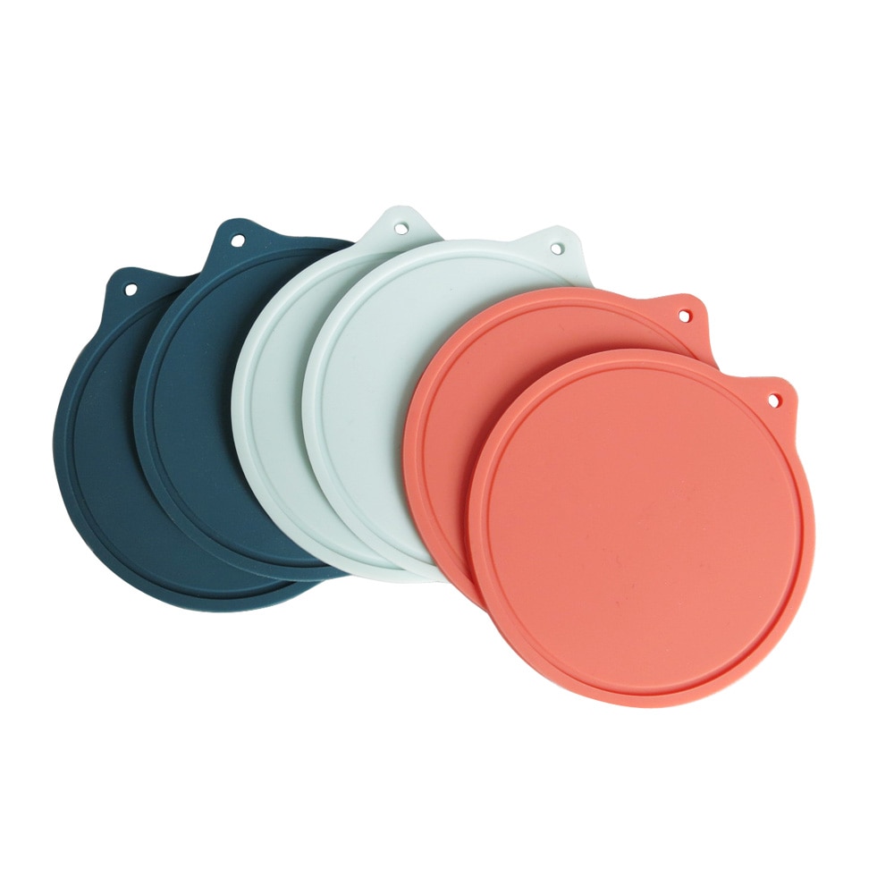 Tea Coasters Silicone Non-Slip Round Coasters (6 pcs)