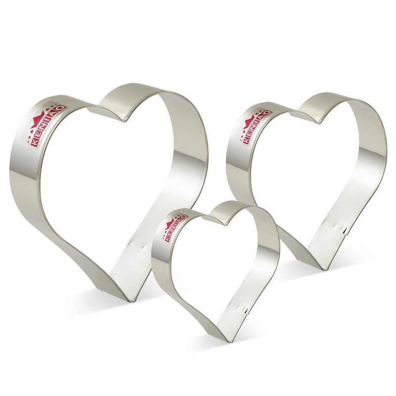 Heart Shaped Cookie Cutters Set (3 pcs)