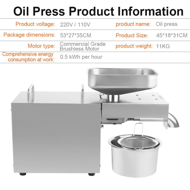 Oil Press Machine Automatic Extractor