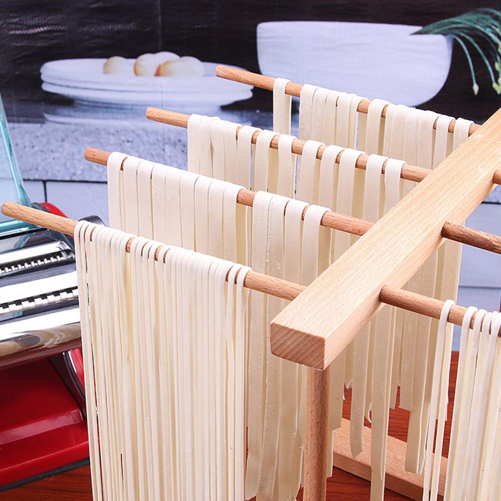 Pasta Drying Rack Wooden Stand