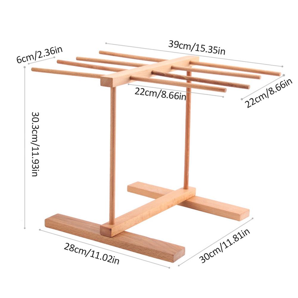 Pasta Drying Rack Wooden Stand