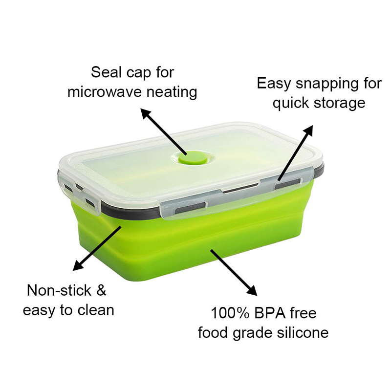 Collapsible Lunch Box Food Storage