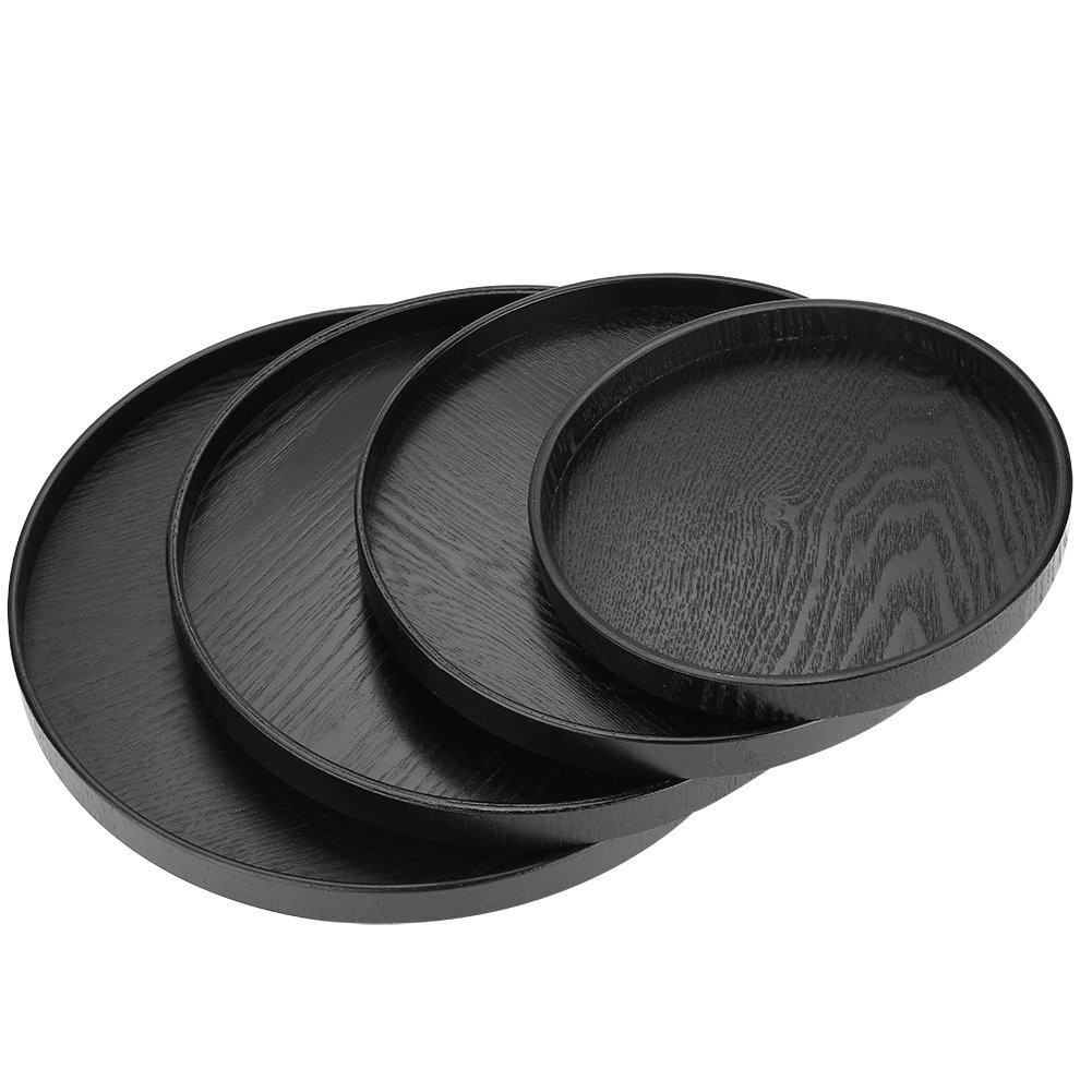 Wooden Serving Tray Round Food Server