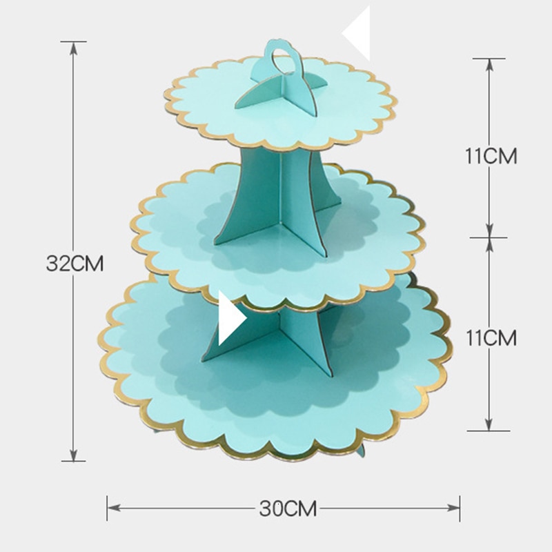 3 Tier Cupcake Stand For Dessert Table