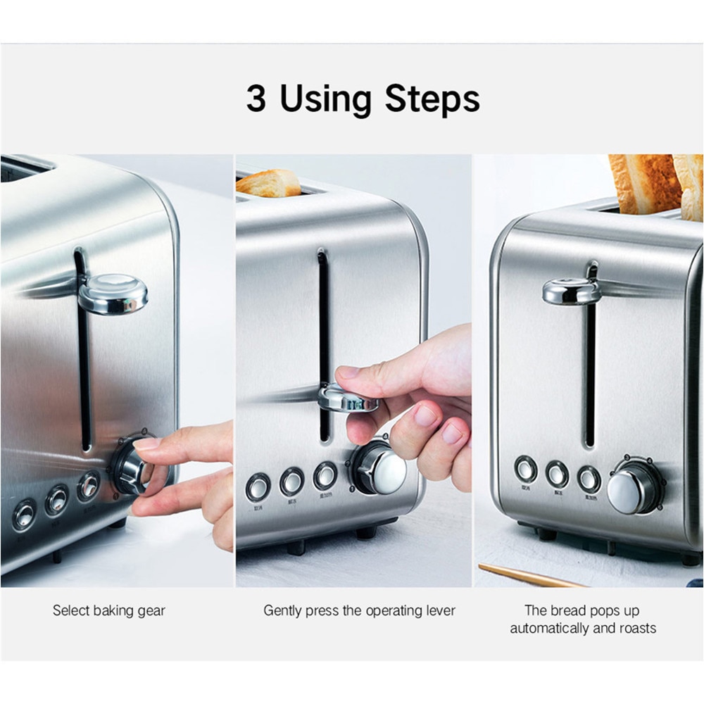 Bread Toaster Double-Sided Appliance