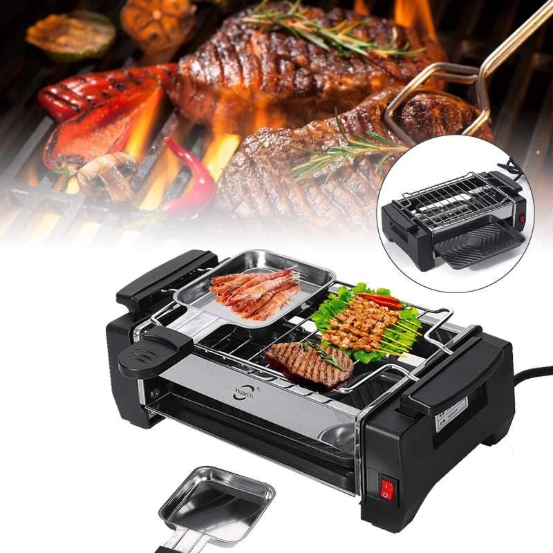 Electric Smokeless Grill Kitchen Appliance