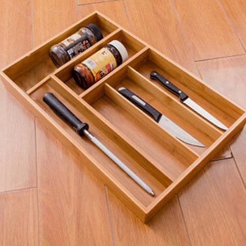 Cutlery Box Wooden Kitchen Organizer