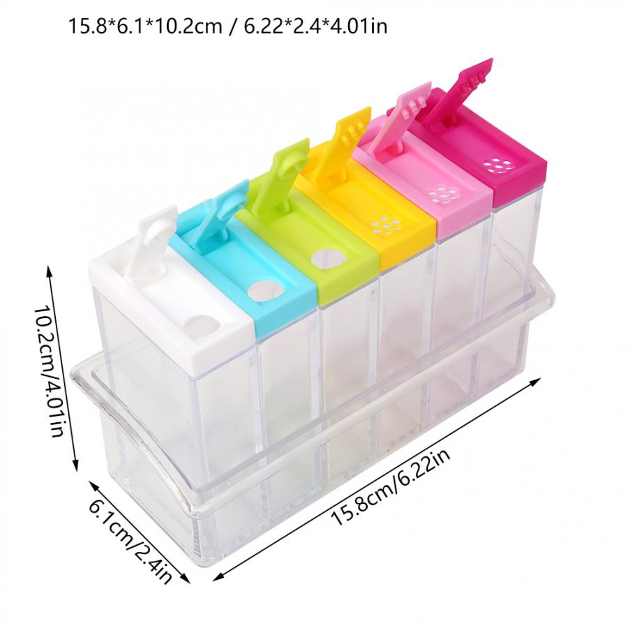 Condiment Holder 6-Slot Container