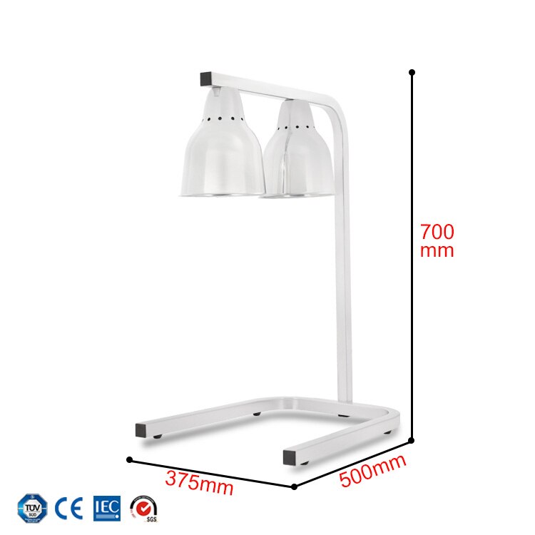 Food Heat Lamp Double-Headed Light