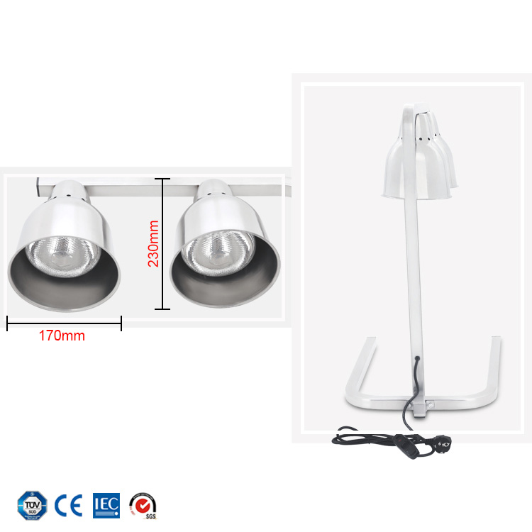 Food Heat Lamp Double-Headed Light