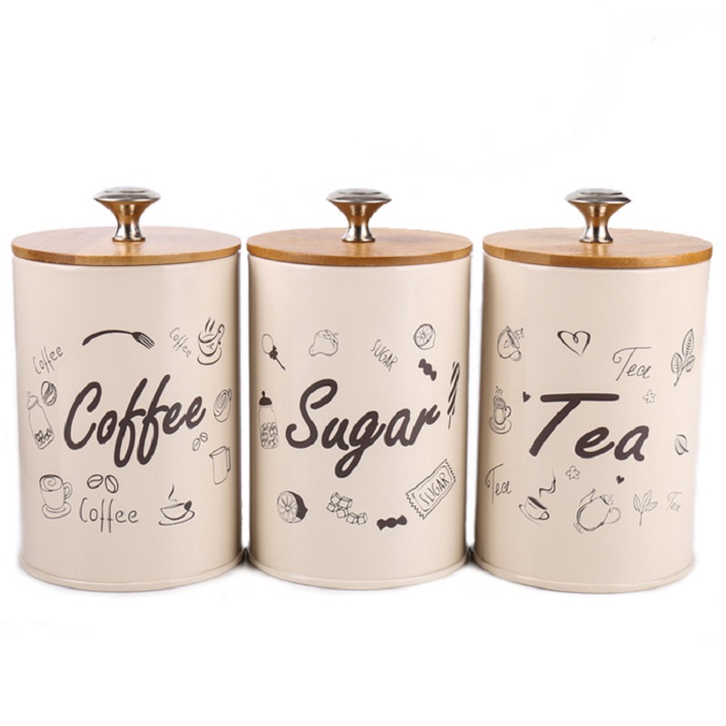 Tea Coffee Sugar Canisters Storage