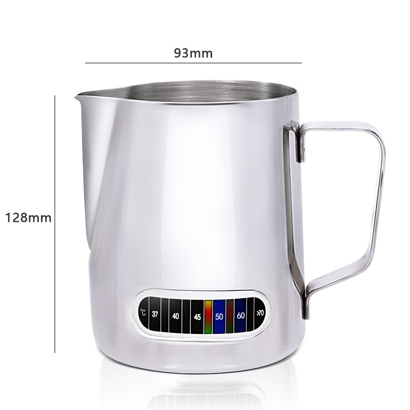 Milk Pitcher Built-in Thermometer Jug