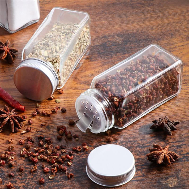 Glass Spice Jars 12PC Set