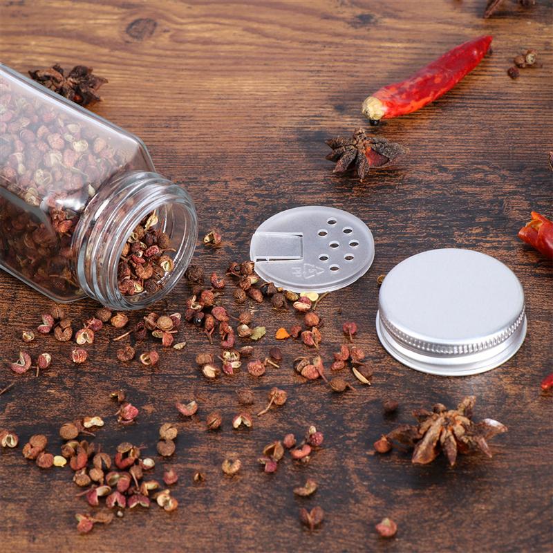 Glass Spice Jars 12PC Set