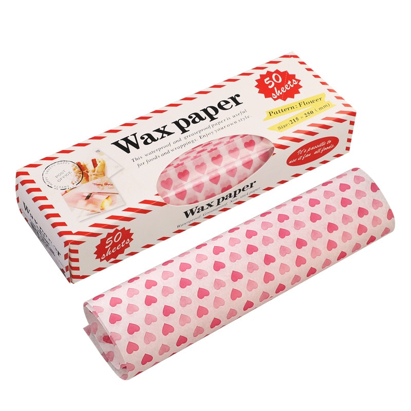 Wax Paper Printed Food Grade Wraps (50pcs)