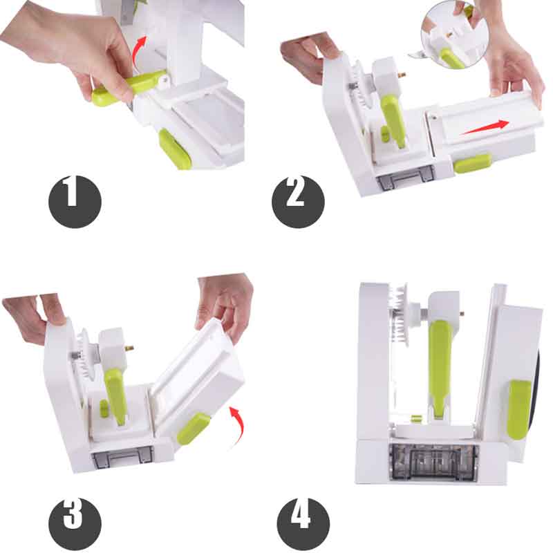 Spiral Vegetable Slicer 5 In 1 Cutter