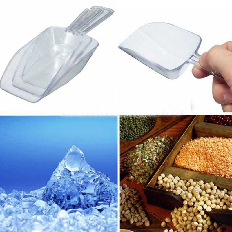 Ice Scoop Plastic Kitchen Accessory (3 pieces)
