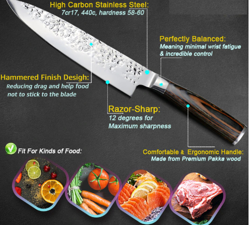 Japanese Chef Knives Stainless Steel