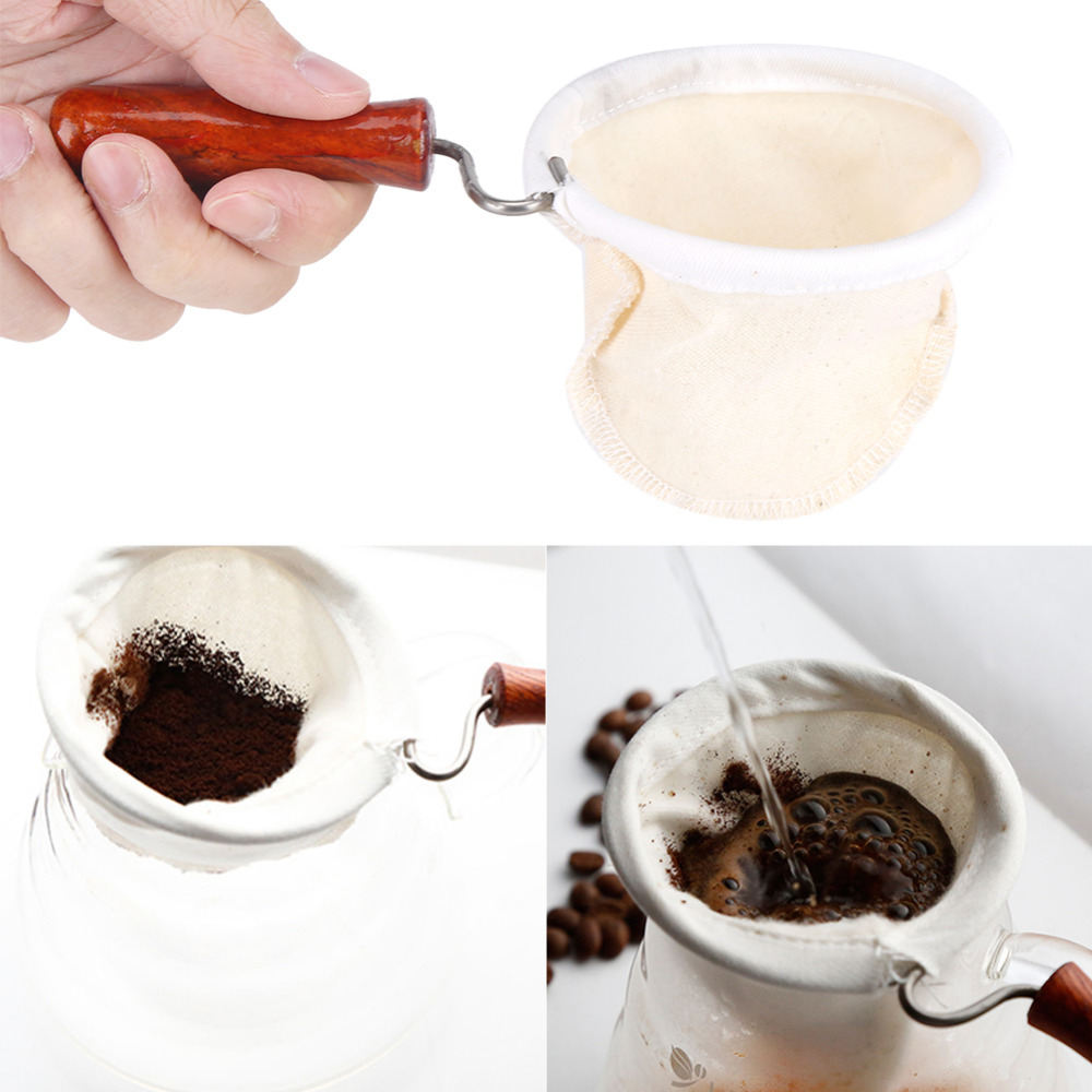 Reusable Coffee Filter With Wood Handle