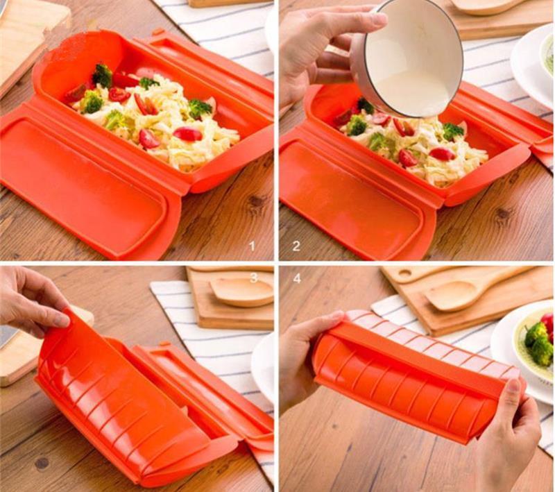 Multi Functional Silicone Pan & Steam Case