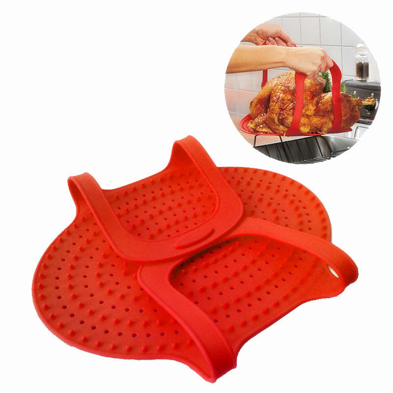 Easy Grip Silicone Roasting Pad With Handles