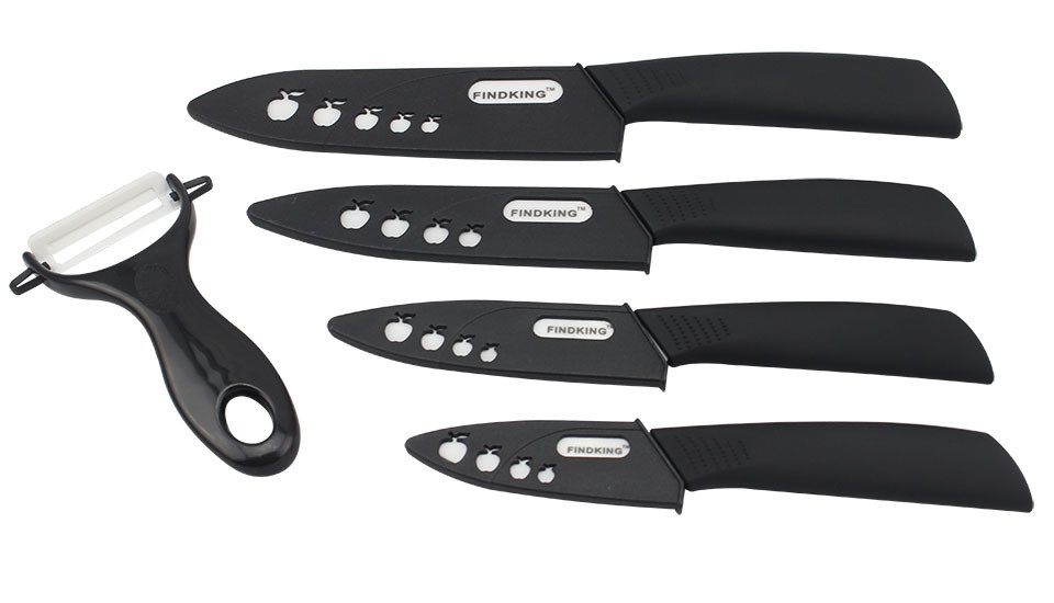 9 Pc Ceramic Knife set-3″ 4″ 5″ 6″ inch Knives With Peeler and Covers