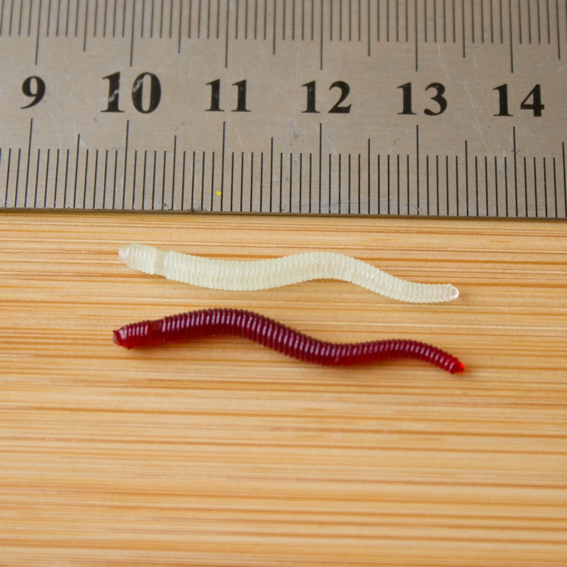 Silicone Fake Fishing Worms (50pcs)